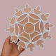MDF Rangoli Mat with Wooden Base