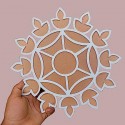 MDF Rangoli Mat with Wooden Base