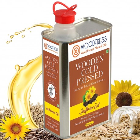 Woodfress Cold Pressed Sunflower Oil - 1 Litre