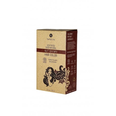 HM Herbal  Me Natural Henna Hair Colour - 200gm (Nut Brown)