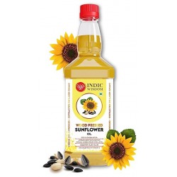 Indicwisdom Wood Pressed Sunflower Oil - 1 Liter