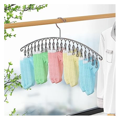 Wolpin 20 Clips Stainless Steel Cloth Dryer