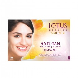 Lotus Safe Sun Anti Tan Whitening and Glow 4 in 1 Facial Kit
