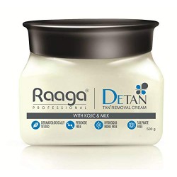 Raaga Professional De-Tan Tan removal Cream Kojic & Milk - 500gm