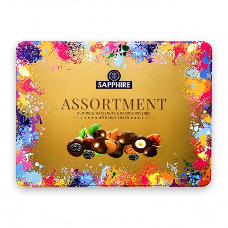 Sapphire Chocolate Coated Nuts Gold Assorted - 350gm