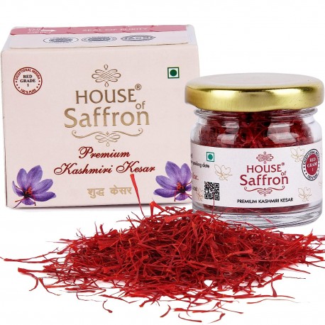 House of Saffron Pure Kashmir Mogra Kesar - 1gm