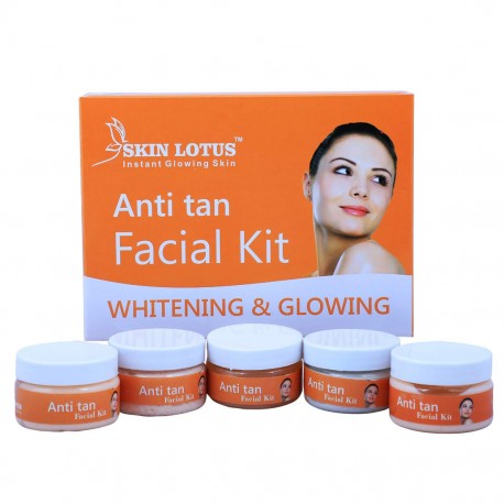 White lotus Skin Anti Tan Facial Kit Unisex for Fairness 250 gm