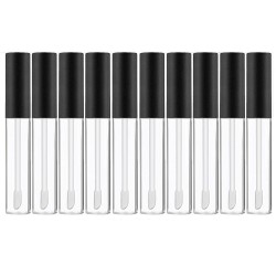 Hunky Dory Transparent Empty Clear Lip Containers Tubes - 10pcs