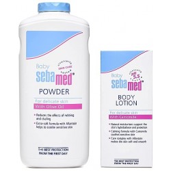 Sebamed Baby Powder - 200gm & Baby Lotion - 100ml (Combo)