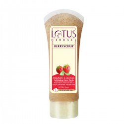 Lotus Herbals Berry Scrub Strawberry And Aloe Vera Exfoliating Face Wash 120gm