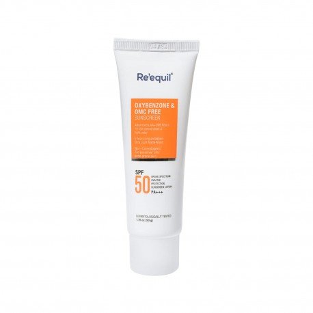 Re'equil Oxybenzone and OMC Free Sunscreen - 50gm