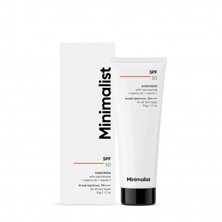 Minimalist Sunscreen SPF 50 Lightweight with Multi-Vitamins - 50gm