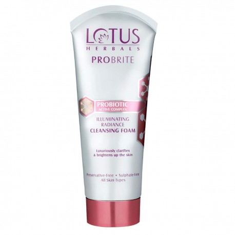 Lotus Herbals Probrite Illuminating Radiance Cleansing Foam 100gm