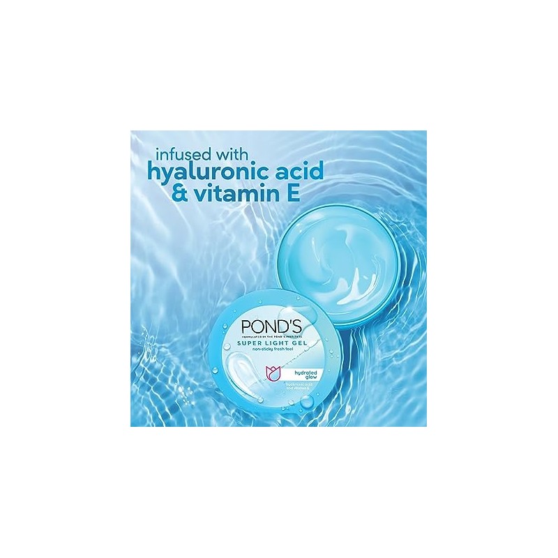 Pond's Super Light Gel With Hyaluronic Acid + Vitamin E 200ml