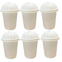 Biodegradable Paper Disposable Glass with Lid - 200ml (Pack of 50)