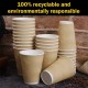 Premium Ripple Paper Cups - 360ml (Pack of 100)