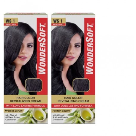 Wondersoft Natural Black Hair Color - 100ml (Pack of 2)