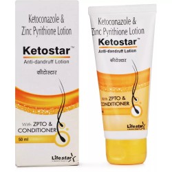 Ketostar Anti Dandruff Lotion - 50ml (Pack of 5)