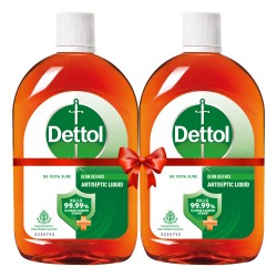 Dettol Antiseptic Liquid for First Aid - 550ml (Pack of 2)