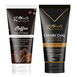 Globus Naturals Brightening & Oil Control Peel Off Mask Combo For Men 200gm
