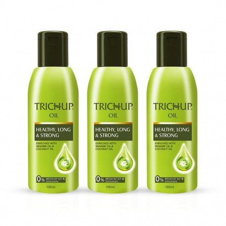 Trichup Healthy Long and Strong Hair Oil - 100ml (Pack of 3)