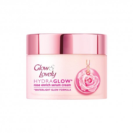 Glow & Lovely Hydraglow Rose Enrich Serum Cream - 50gm