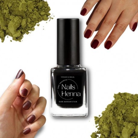 Sabz Organics Natural Nail Henna For Dark Maroon Mehendi Stain