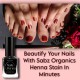 Sabz Organics Natural Nail Henna For Dark Maroon Mehendi Stain