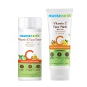 Mamaearth Vitamin C Glowing Skin Combo Vitamin C -Face Wash 100ml + Toner 200ml