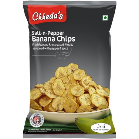 Chheda's Salt N Pepper Banana Chips - 350gm (Pack of 5)
