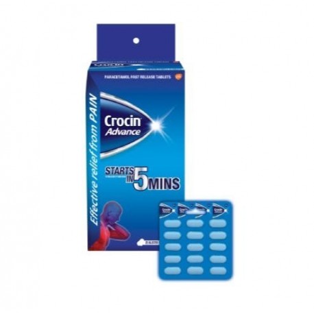 Crocin Advance 500mg Tablet (Pack of 10 Strips)