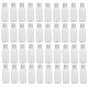 Dinojames Empty Refillable Round Plastic Bottles with Flip Top Caps - 100ml (Set of 40 Pcs)
