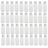 Dinojames Empty Refillable Round Plastic Bottles with Flip Top Caps - 100ml (Set of 40 Pcs)