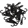 PVC J Hooks (Black) - 50 pcs
