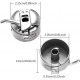 Metal Sewing Bobbin Case for All Type of Sewing Machines - 3 Piece