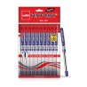 Cello Pinpoint Blue Lightweight Grip Ball Pens - (Set of 10)