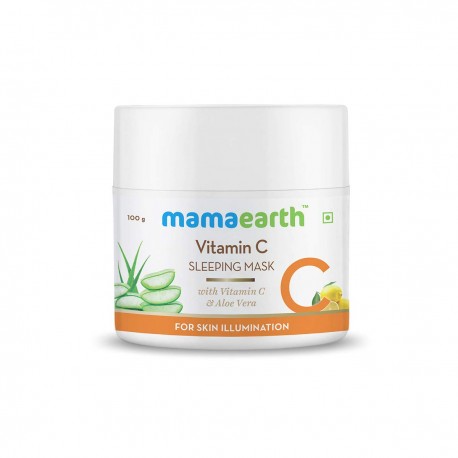 Mamaearth Vitamin C Sleeping Mask, Night Cream For Women 100gm