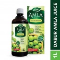 Dabur Amla Juice Rich Source of Vitamin C Effective Antioxidants for Immunity boosting Pure, Natural and 100% Ayurvedic Juice 1L