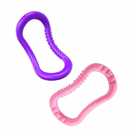 AGARO YR1421, Yoga Ring, 2 Piece, Great for Yoga Purple & Pink