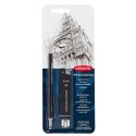 Derwent Precision Mechanical Pencil 0.7 Mm With Hb Leads And Erasers|Black