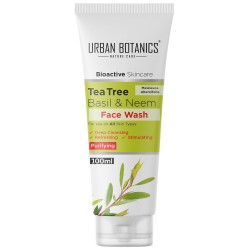 UrbanBotanics Tea Tree, Basil & Purifying Neem Face Wash - 100ml