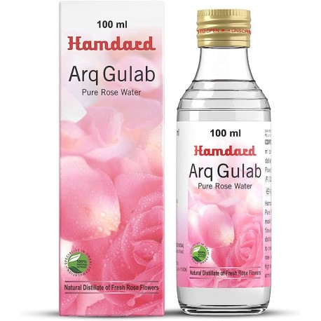 Hamdard Arq Gulab All-natural Pure Rose Water 100ml Pack of 3
