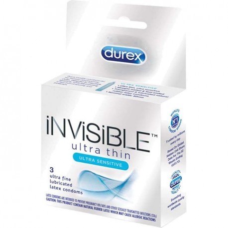 Durex Invisible Ultra Thin Latex Condoms