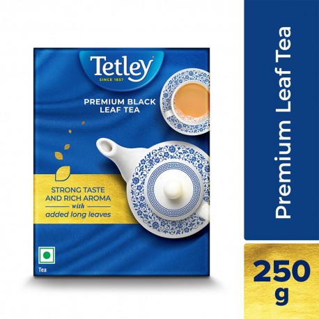 Tetley Premium Black Leaf Tea with Added Long Leaves 250g