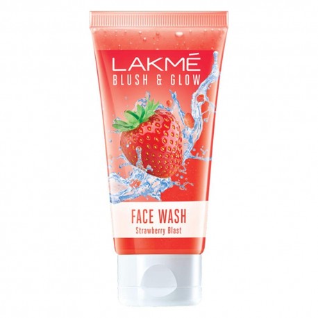 Lakme Blush & Glow Gel Face Wash, Strawberry Blast 100gm