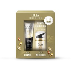 Olay Total Effects Giftpack  Day Cream with SPF 15 50gm  Cleanser 10Oily Dry Combin Pack of 2