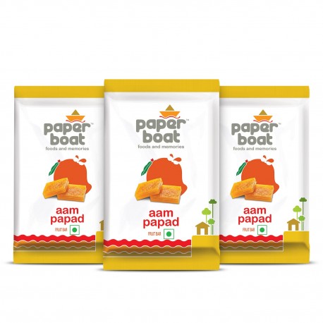 Paper Boat Aam Papad Family Pack  Fruit BarPack of 3 90g Each