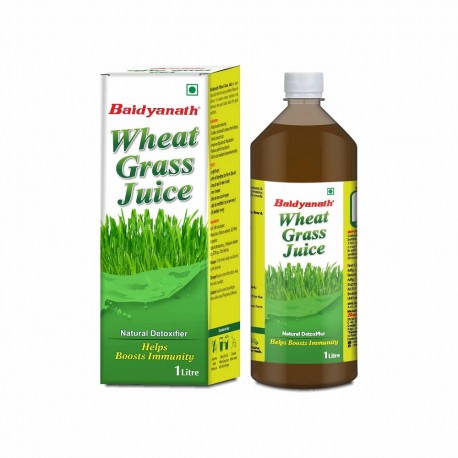 Baidyanath Jhansi Wheat Grass Juice 1Ltr Improve Immunity Digestive System & Detoxify Blood