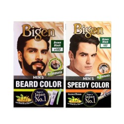 Bigen Beard 102 & Men’s Speedy Hair Color 102 (Pack of 2)