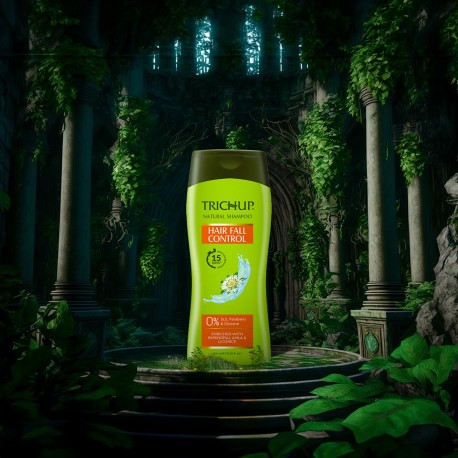 Trichup Hair Fall Control Herbal Hair Shampoo, 200ml (Pack of 3)